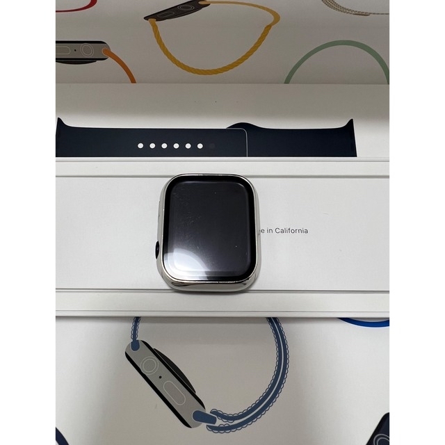 Apple Watch 7 45㎜ セルラー ミッドナイト メンズの時計(腕時計(デジタル))の商品写真