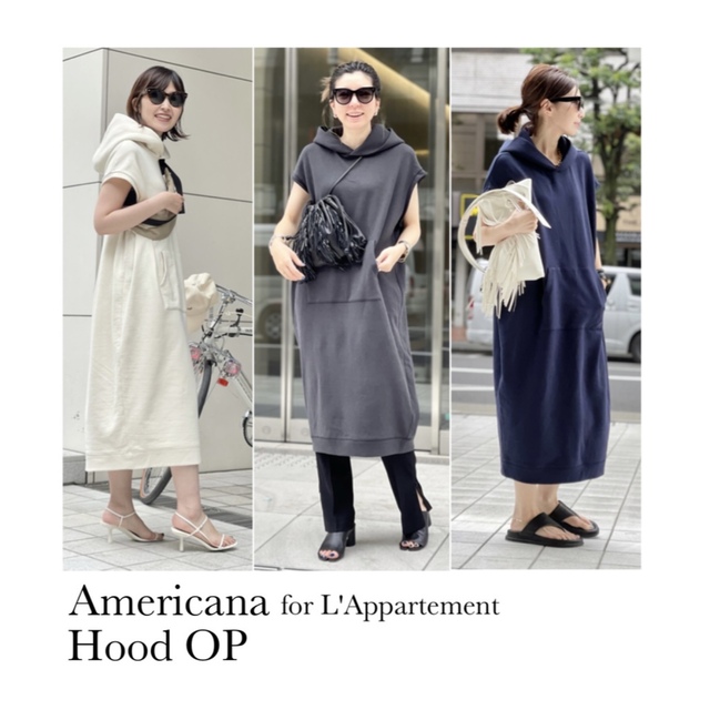 L'Appartement DEUXIEME CLASSE(アパルトモンドゥーズィエムクラス)の【Americana/アメリカーナ】Hood One piece レディースのワンピース(ロングワンピース/マキシワンピース)の商品写真