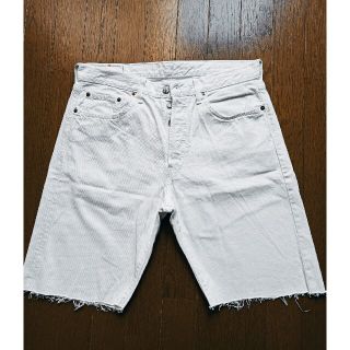 リーバイス(Levi's)のLEVI ホワイトデニムハーフパンツ(ショートパンツ)