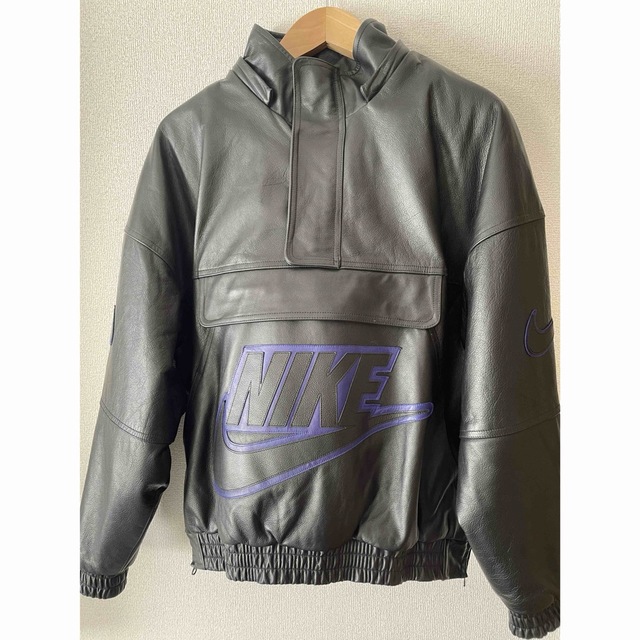 Supreme × Nike Leather Anorak Black 即日配送 - bartendme.co