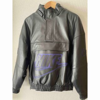 シュプリーム(Supreme)のSupreme × Nike Leather Anorak Black(レザージャケット)