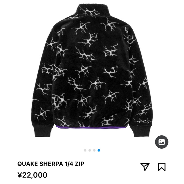 新発売 HUF QUAKE SHERPA 1/4 ZIP ジップフリース | chanelal.com