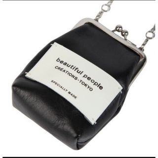 ビューティフルピープル(beautiful people)のbeautiful people MINI CLASP POUCH　ブラック(ショルダーバッグ)