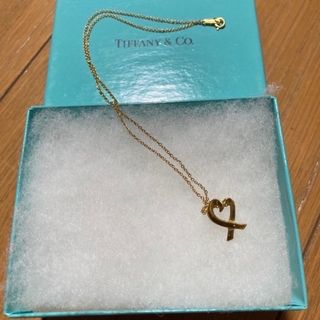 ティファニー(Tiffany & Co.)のティファニー　ラビングハート　ゴールド　ネックレス　Tiffany&Co.(ネックレス)