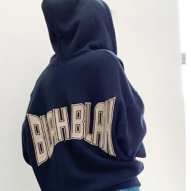 GYDA(ジェイダ)のBLAH BLAH ZIP UP スウェットパーカー  レディースのトップス(パーカー)の商品写真