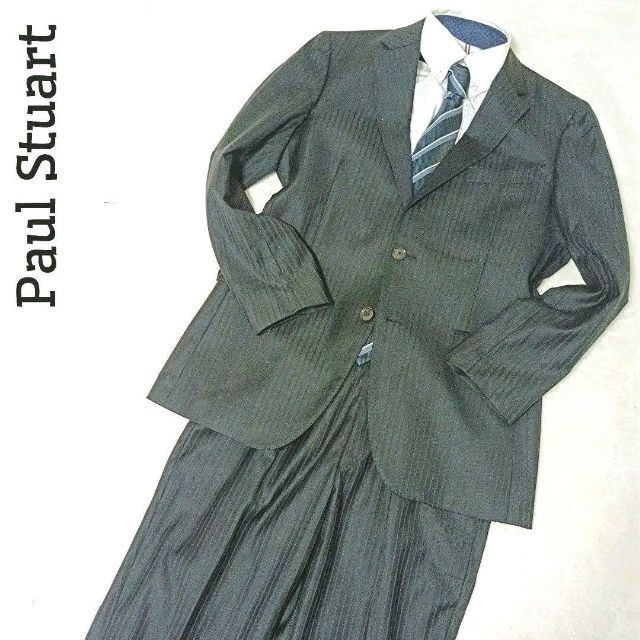 Paul Stuart ポールスチュアート スーツ ブラック 2b 美品 ロロピアーナ ストライプの通販 By ささゆう S Shop ポールスチュアートならラクマ