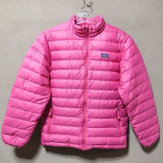 パタゴニア(patagonia)のパタゴニア　patagonia　キッズ　ダウン　ピンク　XL(ジャケット/上着)