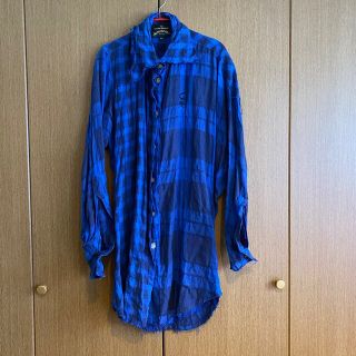 ヴィヴィアンウエストウッド(Vivienne Westwood)のヴィヴィアンウエストウッド⭐︎ブルーチェックシャツ　アングロマニア(シャツ/ブラウス(長袖/七分))