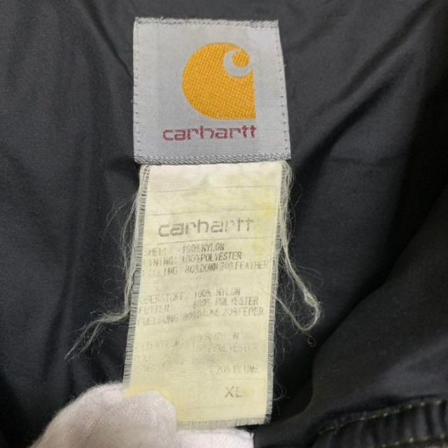 carhartt(カーハート)の【希少】 カーハート オールド 刺繍ロゴ 人気色 ストリート ダウンジャケット メンズのジャケット/アウター(ダウンジャケット)の商品写真