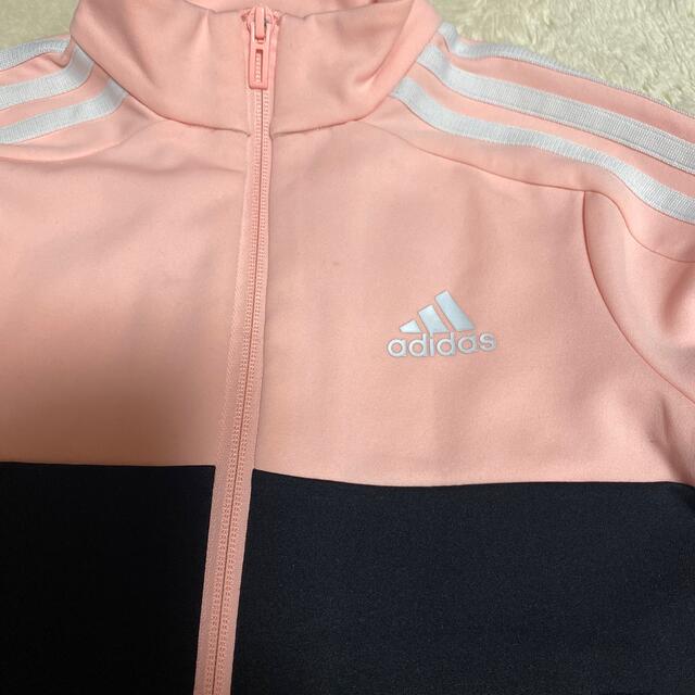 adidas(アディダス)のアディダスジャージ　キッズ130㎝ キッズ/ベビー/マタニティのキッズ服女の子用(90cm~)(ジャケット/上着)の商品写真