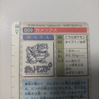 激レア 超美品 ポケモンカードダス 1996年 美品 カメックス グリーン バン