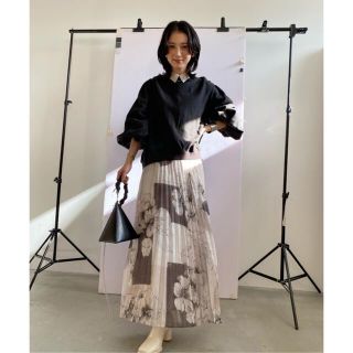 アメリヴィンテージ(Ameri VINTAGE)のアメリヴィンテージ  HOLLY VINTAGE PLEATS SKIRT(ロングスカート)