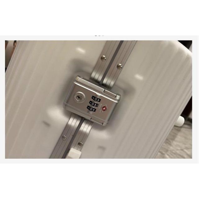 【2022年新作】スーツケース キャリーバッグ Mサイズ 36L 丸型 ホワイト 5