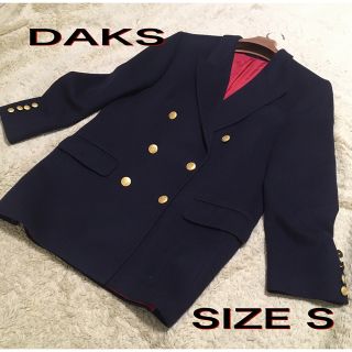 ダックス(DAKS)のDAKS 紺色　ブレザー　金ボタン　レディーステーラードジャケット　限定(テーラードジャケット)