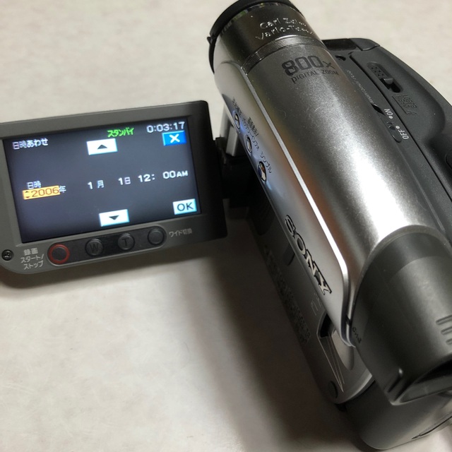 SONY(ソニー)の動作品　SONY  miniDV  ビデオカメラ　DCR-HC46 スマホ/家電/カメラのカメラ(ビデオカメラ)の商品写真