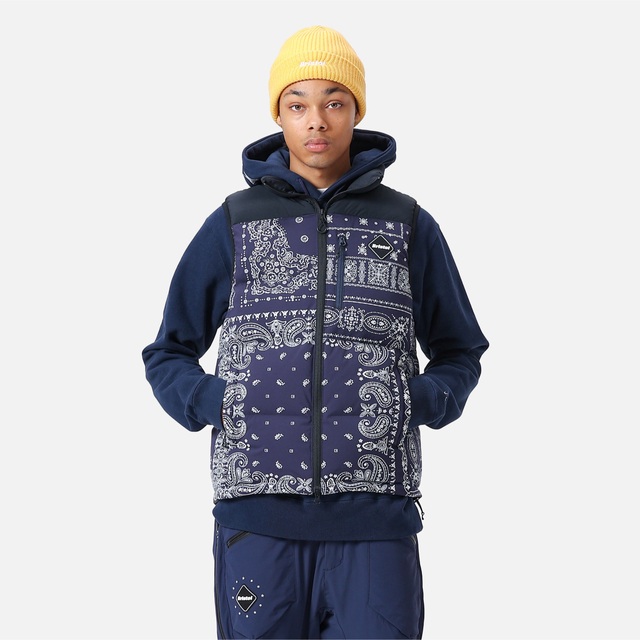 FCRB DOWN VEST ダウンベスト バンダナ