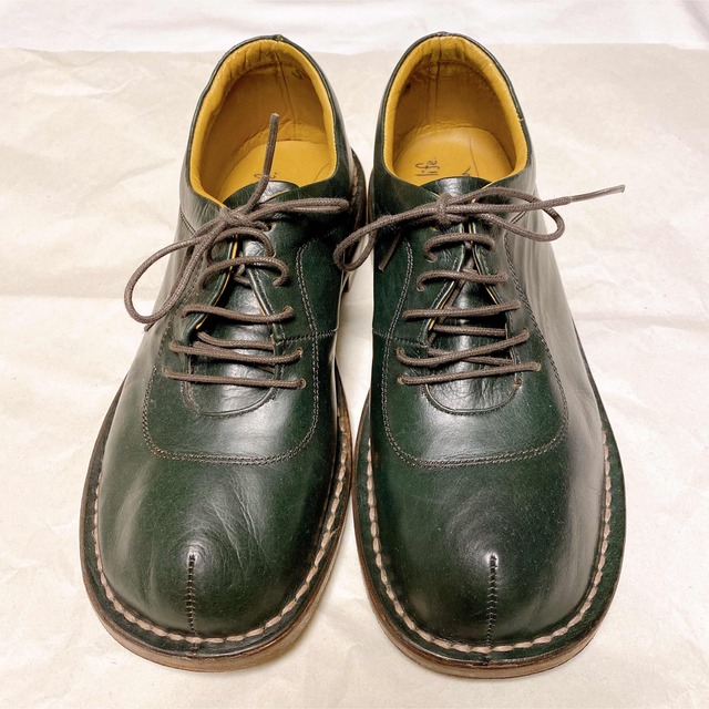そのみつ　革靴　グリーン　深緑 レディースの靴/シューズ(ローファー/革靴)の商品写真