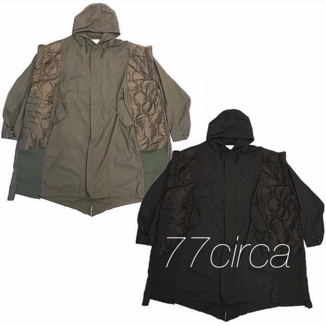 77CIRCA(ナナナナサーカ)の77circa M-51 parka リメイク モッズコート カーキ レディースのジャケット/アウター(モッズコート)の商品写真