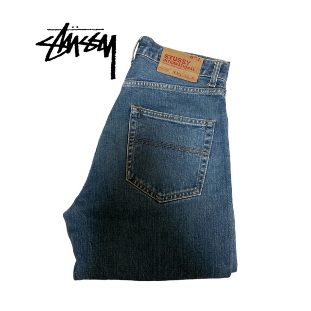 希少old stussy デニム　ジーンズ　ジーパン　90s 古着 | フリマアプリ ラクマ