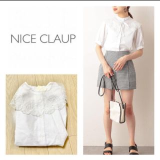 ナイスクラップ(NICE CLAUP)の新品 ナイスクラップ   付け襟ブラウス(カットソー(半袖/袖なし))