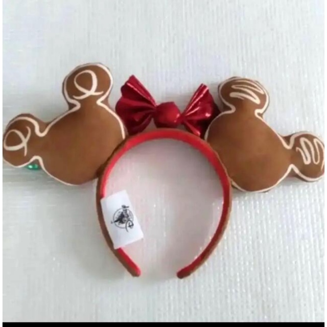 Disney(ディズニー)の新品❣️ミッキー&ミニー柄クリスマスジンジャーブレッド キャンディカチューシャ レディースのヘアアクセサリー(カチューシャ)の商品写真