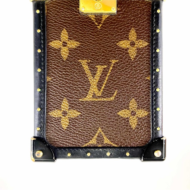 LOUIS VUITTON(ルイヴィトン)のルイヴィトン　アイトランク　iPhone XS X モノグラム　スマホケース スマホ/家電/カメラのスマホアクセサリー(iPhoneケース)の商品写真