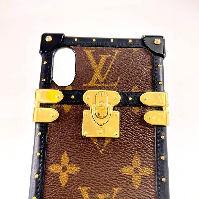 LOUIS VUITTON(ルイヴィトン)のルイヴィトン　アイトランク　iPhone XS X モノグラム　スマホケース スマホ/家電/カメラのスマホアクセサリー(iPhoneケース)の商品写真