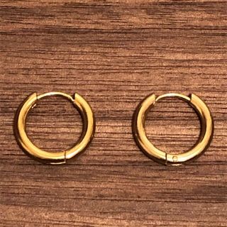 ゴールドフープピアス8ミリ2個セット(ピアス)