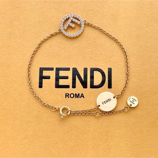 フェンディ(FENDI)のFENDI フェンディ  ブレスレット　バングル　ラインストーン　希少極美品(ブレスレット/バングル)