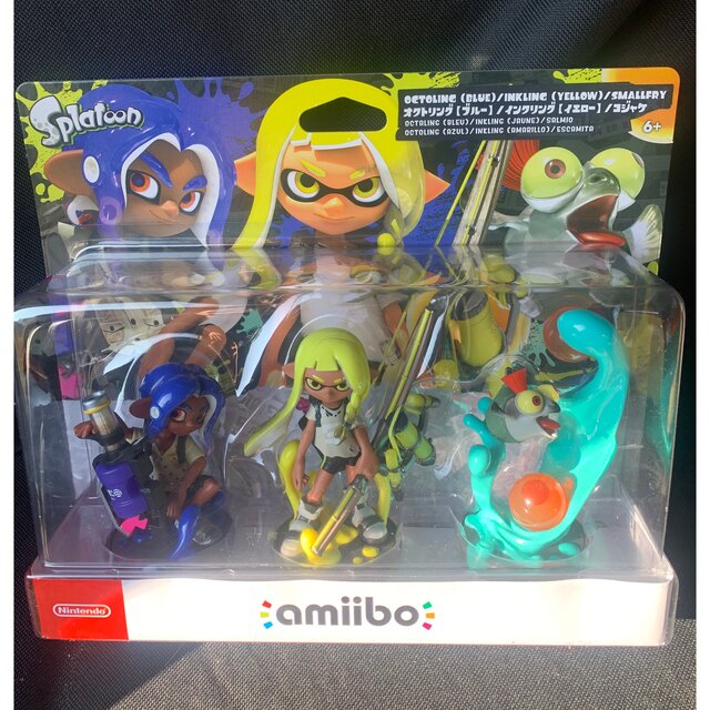 スプラトゥーン新作amiibo イエロー ブルー コジャケ トリプルセット  エンタメ/ホビーのフィギュア(ゲームキャラクター)の商品写真