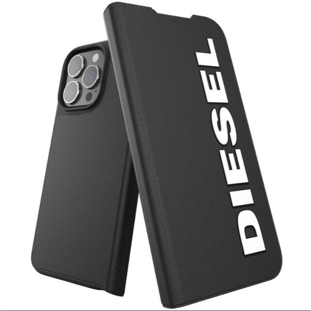 DIESEL(ディーゼル)の◆DIESELディーゼル◆ iPhoneケース 手帳型 ブラックホワイト大好評 スマホ/家電/カメラのスマホアクセサリー(iPhoneケース)の商品写真