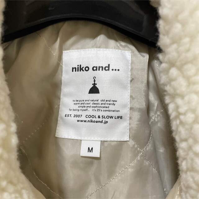 niko and... - 未使用品 niko and... ボア切り替えワイドジャケット M