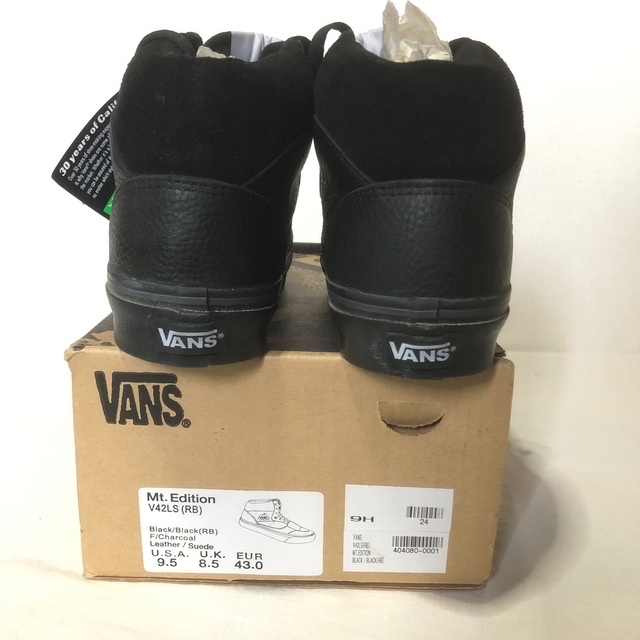 VANS(ヴァンズ)の90s デッド USA製直後 VANS Mt.Edition 黒レザー スエード メンズの靴/シューズ(スニーカー)の商品写真