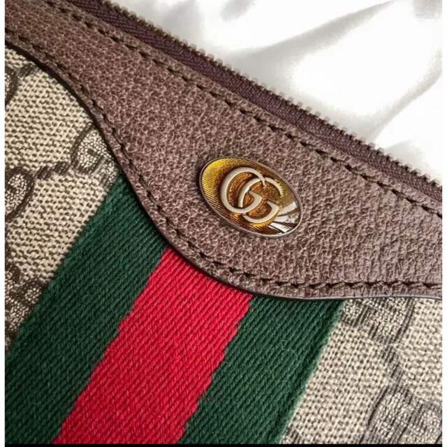 Gucci(グッチ)のGUCCI グッチ　バッグ　ハンドバッグ　クラッチバッグ　グアム　美品 レディースのバッグ(クラッチバッグ)の商品写真