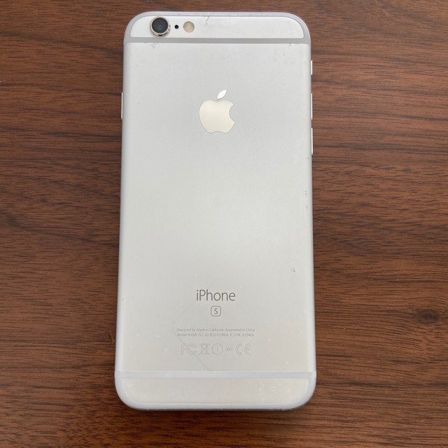 IPhone 6S silver 64GB simフリー - スマートフォン本体