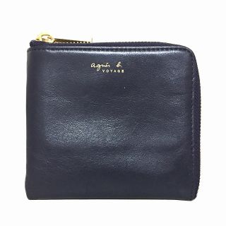 アニエスベー(agnes b.)のagnes b(アニエスベー) 財布 - 黒 レザー(財布)