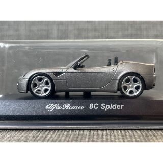 アルファロメオ(Alfa Romeo)の京商 1/64 アルファロメオ 8C スパイダー シルバー(ミニカー)