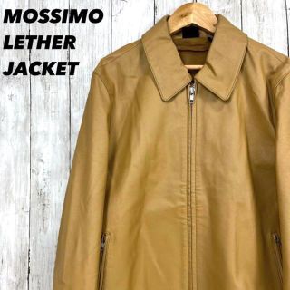 モッシモ(MOSSIMO)のMOSSIMOモッシモ　革ジャン　レザージャケット　ブルゾン　サイズM キャメル(ブルゾン)