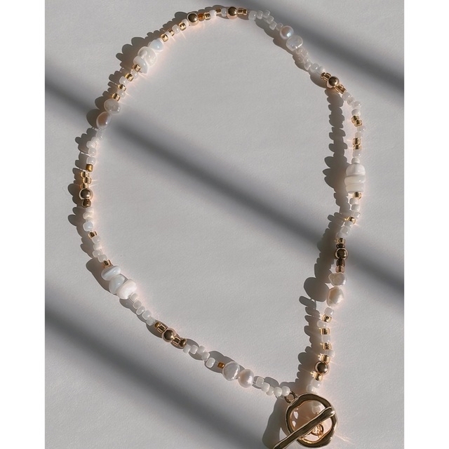 ZARA(ザラ)のno.134新作gold beads choker ハンドメイドのアクセサリー(ネックレス)の商品写真