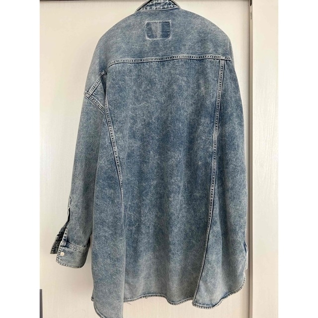 値下げしました↓ウィムガゼット 11oz ケミカルデニムビックシャツ