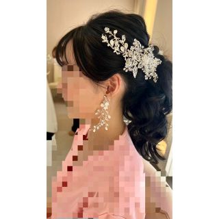 ヘアアクセサリー　ヘッドアクセサリー　ウエディング(バレッタ/ヘアクリップ)