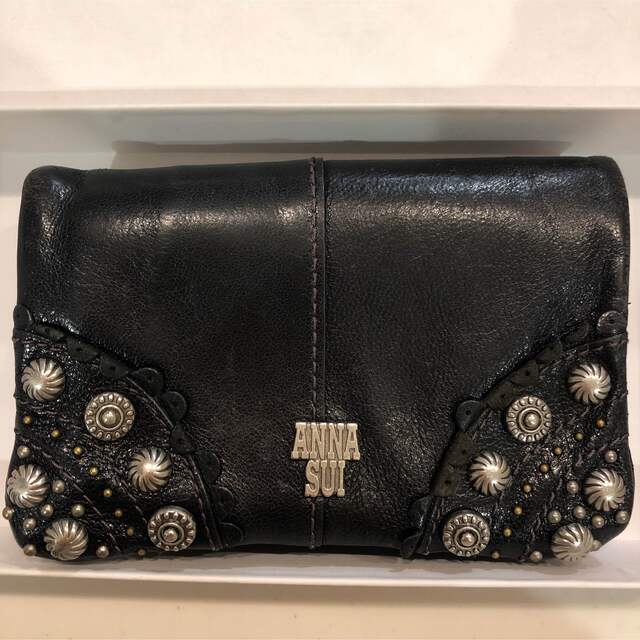 ANNA SUI 二つ折り財布 黒 - 財布