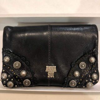 アナスイ(ANNA SUI)のANNA SUI 二つ折り財布　黒(財布)