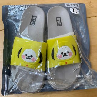 ビーティーイシビル(BT21)のBT21キャラクタースリッパ　サンダル　チミー　chimmy(キャラクターグッズ)