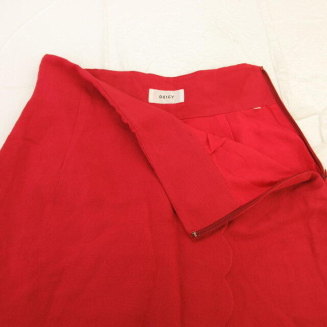 deicy(デイシー)のデイシー deicy キュロットスカート 赤 0 *T915 レディースのパンツ(キュロット)の商品写真