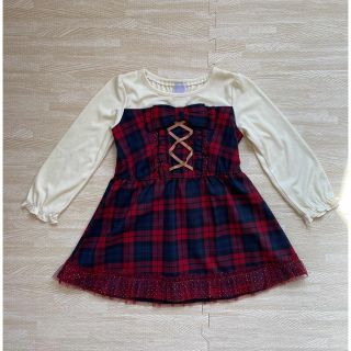 アクシーズファム(axes femme)のアクシーズファム キッズ ビスチェ風ワンピース(ワンピース)