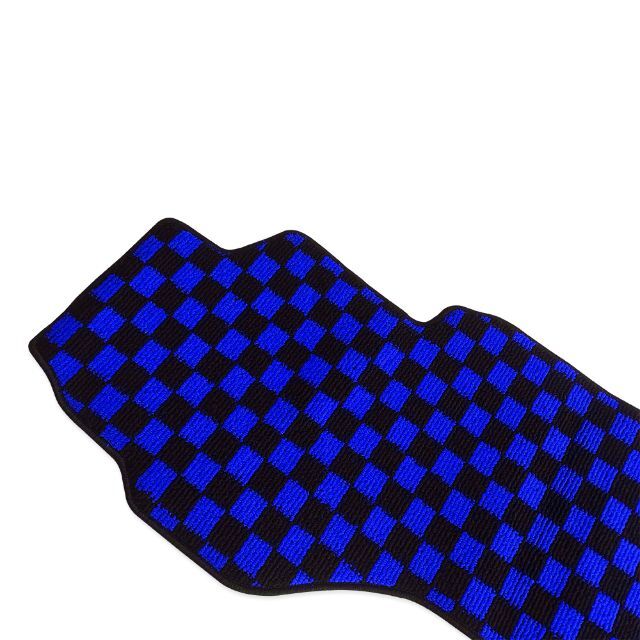 三菱 ふそう ブルーテック キャンター 標準 フロアマット フロント 青x黒-