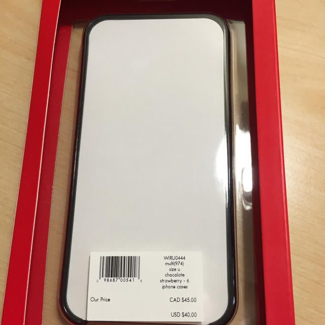 kate spade new york(ケイトスペードニューヨーク)の新春セール！新品正規品 iPhone6 6s ケース いちご スマホ/家電/カメラのスマホアクセサリー(iPhoneケース)の商品写真