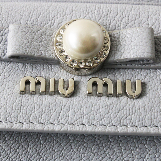 MIU MIU - 2021AW MIUMIU ミュウミュウ マドラスレザー パール MIU MIU - 2021AW MIUMIU ミュウミュウ マドラスレザー パール