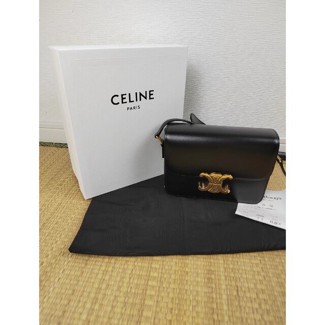 最新コレックション celine - シャイニーカーフスキンブラック
